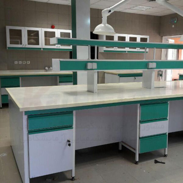سکوبندی دو طرفه آزمایشگاهی - میز وسط آزمایشگاهی